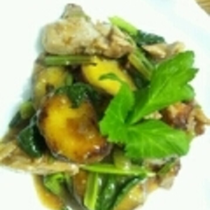 鶏肉と薩摩芋の甘辛炒め ごはんがすすむ
